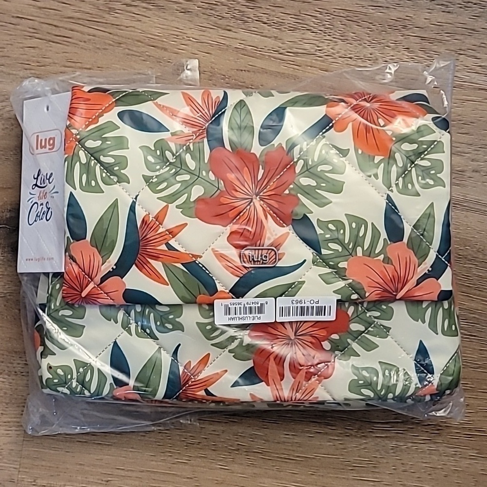 NWT LUG Fall Box Exclusive Plie Flap Crossbody Bag Lush Luau Luah - Picture 2 of 8
